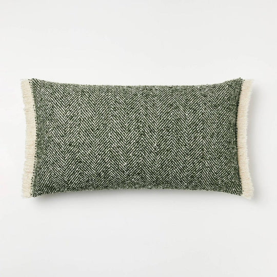 Threshold Throw Pillow with Frayed Edges (088636) CASE