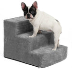 Detachable 3-Step Pet Stairs (Gray)
