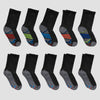 Hanes Boys’ 10pk Crew Socks *SINGLE*