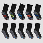 Hanes Boys’ 10pk Crew Socks *SINGLE*