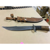 Handmade Damascus Steel Bowie Hunting Knife