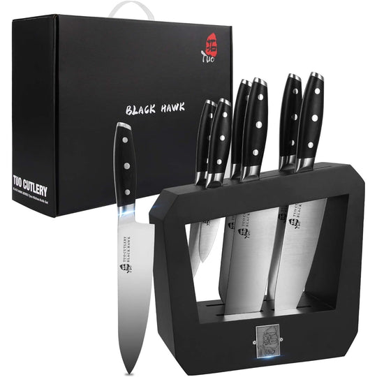 TUO Black Hawk 7pc Kitchen Knife Set