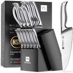 Wizeka Silver Wings Series 15pc Knife Set