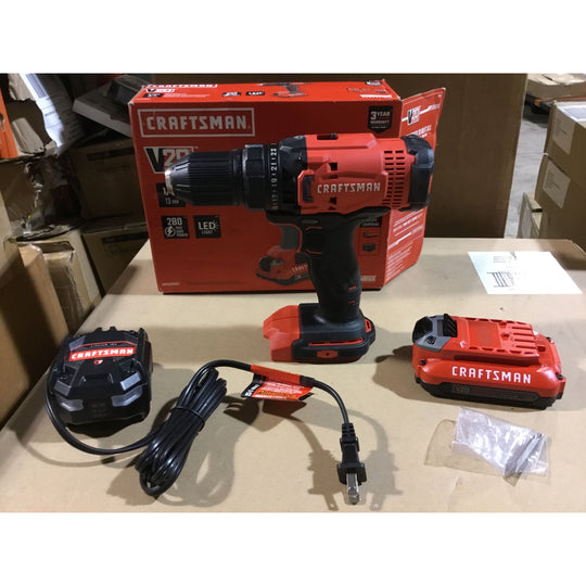 Craftsman V20, 1/2” Drill/Driver with Battery/Charger (CMC0700C1)