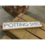 Metal/Wood Potting Shed Sign (CASE)