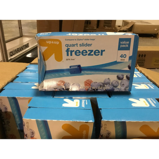 Up & Up Quart Slider Freezer Bags (010708) CASE