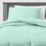 Pillowfort F/Q Seersucker Comforter Set (029143) SiNGLE
