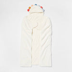 Pillowfort Pom Hooded Blanket w/ Built-in Hand Mitts (020056) CASE