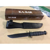 KA-BAR Short Plain Edge Fixed Blade Knife 1256