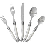 French Home Laguiole 20 Piece Flatware Set (Pearl White)