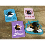 Afro Unicorn Sticker Book + Notepads (149622) CASE