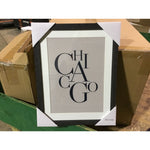 Threshold 11x14" Chicago Framed Under Glass (010126) Local Pickup ‘SiNGLE