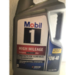 Mobil 1 High Mileage Advanced Full Synthetic Motor Oil SAE 10W-40 (Local Pickup)