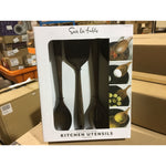 Sur La Table Black Walnut 4pc Kitchen Utensils