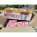 Glad Drawstring Small Trash Bags - Cherry Blossom (CASE) Auction Only