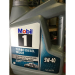 Mobil 1 5W-40 Turbo Diesel Truck Motor Oil “Local Pickup Only”