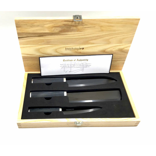 Kamikoto Kanpeki Kuro Series 3Pc. Knife Set