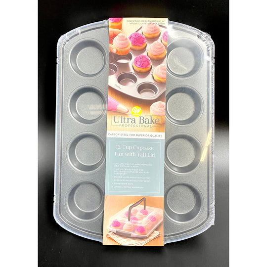 Wilton Ultra Bake Cupcake Pan With Lid (020134) “Case”