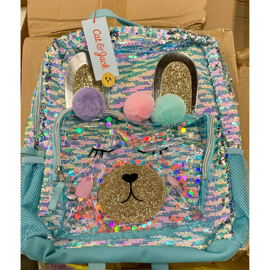Cat &Jack Girl’s Glitter Backpack (049733) ”Case”