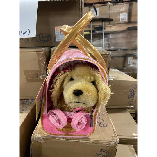 Pucci Pups Golden Dot Glam Bag and Cocker Spaniel “Case”