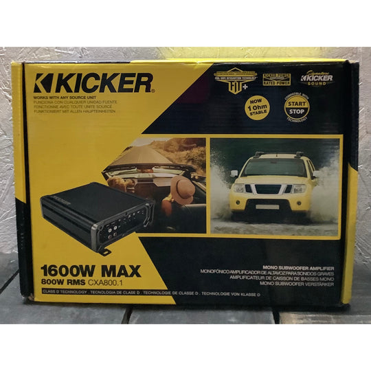 Kicker 1600W Max 800W RMS CXA800.1 Amplifier