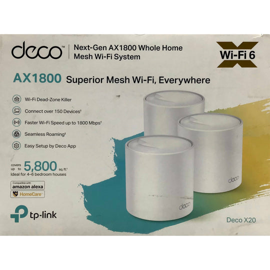 DECO AX-1800 Whole Home Mesh Wifi System(3 Pack)-