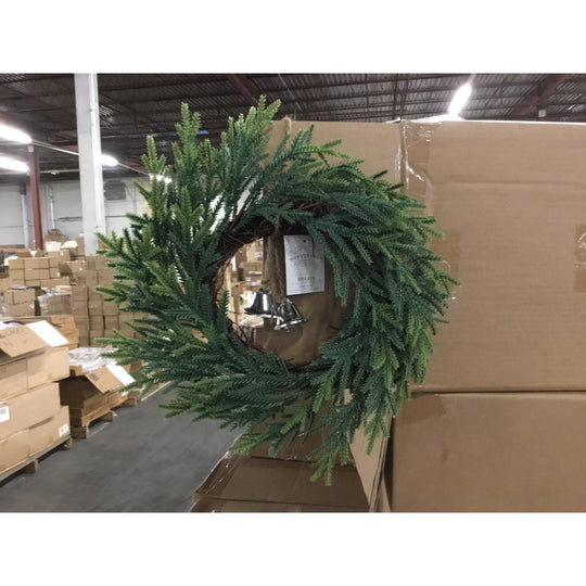 Wondershop 14” Wreath with Silver Bells - “Case”